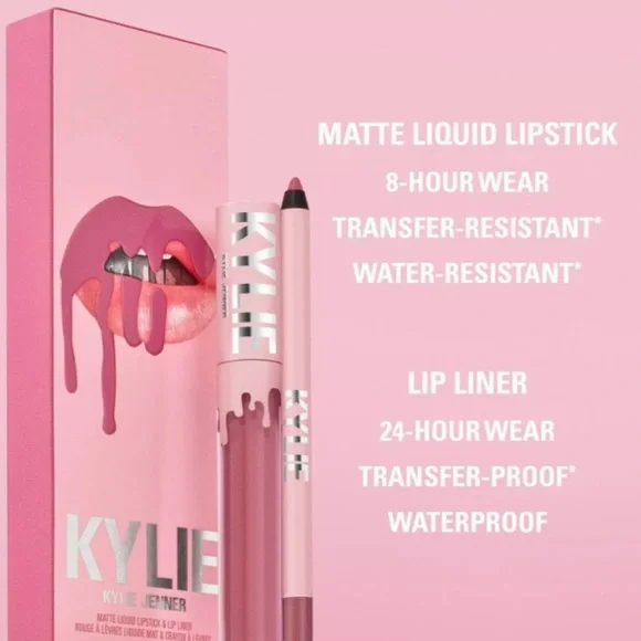 🆕💄KYLIE COSMETICS Matte Lip Kit - SNOW WAY BAE 302 Matte Liquid Lipstick liner - Picture 5 of 9